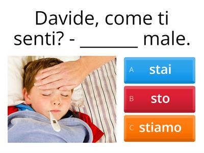 Italiano A1 - Verbo STARE (Presente)