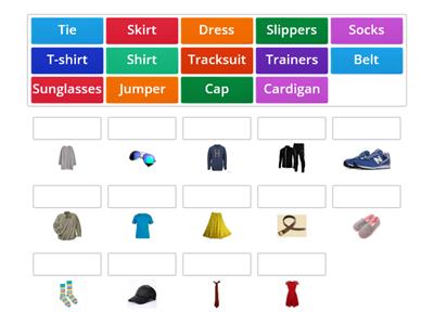 Clothing vocabulary 