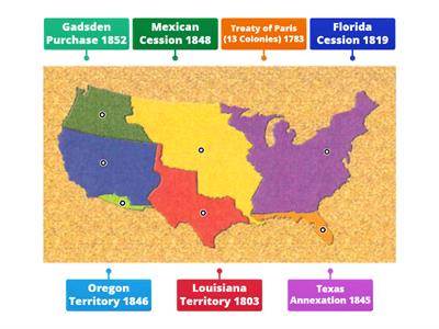 Manifest Destiny Labeling Map