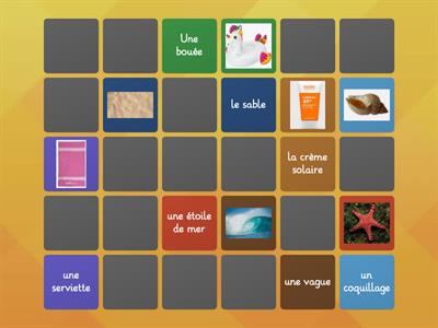 Vocabulaire vacances