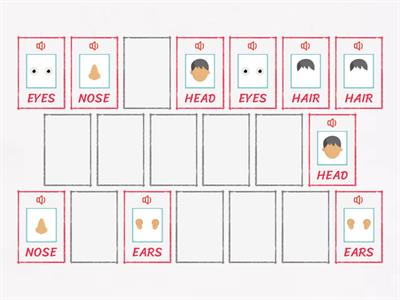 Face and body vocabulary