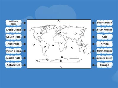 The World Map: Continents and Oceans