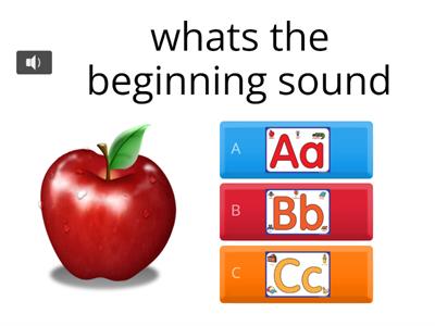 Beginning sounds