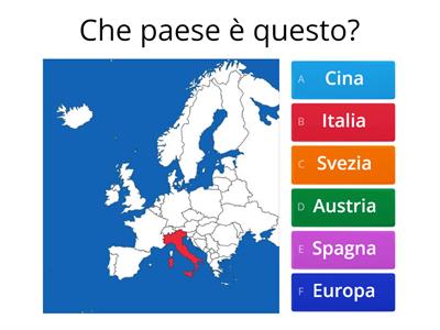 Quiz Geografia Europa