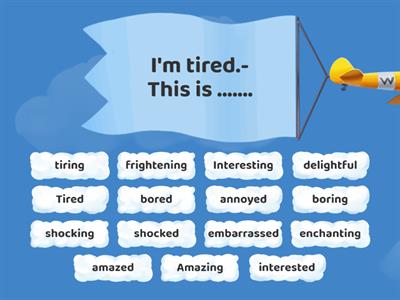 Adjectives with -ING and -ED ending