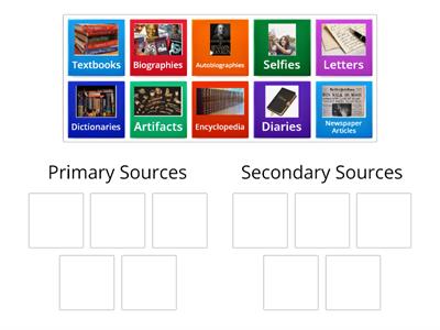 Primary Sources vs. Secondary Sources