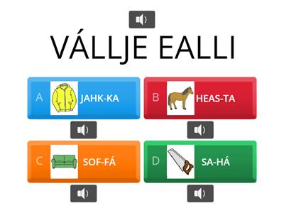 VÁLLJE RIVTTES (Luokittelu eläimet, työkalut, huonekalut, vaatteet, koulu, perhe) 