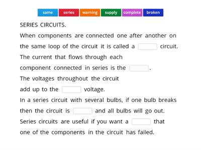 Understanding Series and Parallel Circuits and the relationship of Current between them
