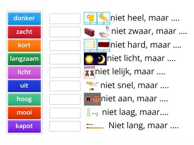 Lowanstart thema 6 tegenstellingen