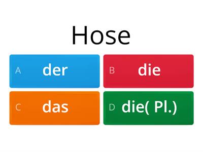 Kleidungen- Artikel