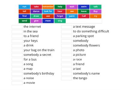 Unit 5 Vocabulary Verb Phrases