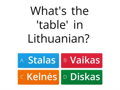 Learn 10 Lithuanian Words