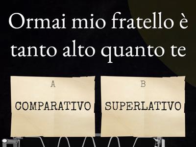 Individua gli aggettivi qualificativi e indica se sono comparativi o superlativi