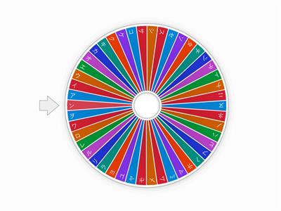 Katakana Spin the Wheel