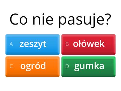 Co nie pasuje?