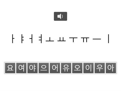 Korean vowel train