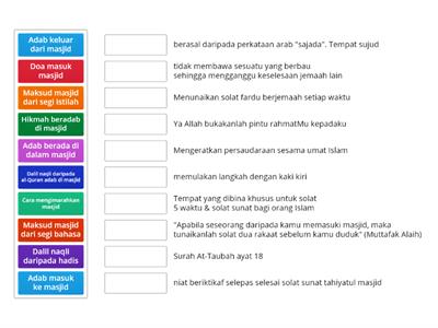 PELAJARAN 28: Masjid Destinasiku