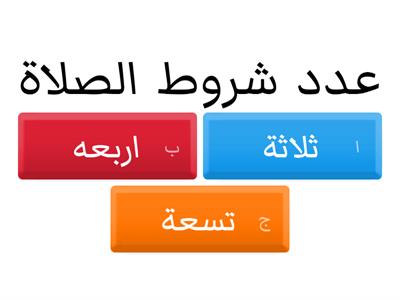 مراجعه شامله للدراسات الاسلاميه الصف الثالث الابتدائي 