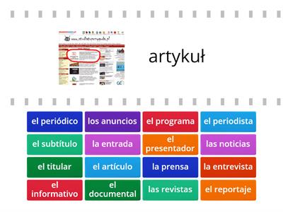 Vocabulario medios de comunicación p.54-55