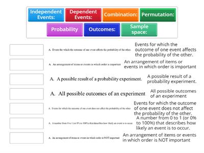 Probability Vocabulary