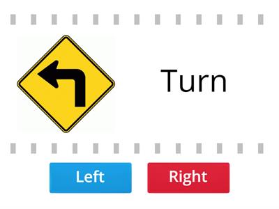 Giving directions / Turn right or left 