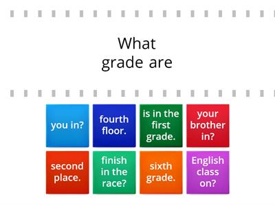 What Grade Are You In? Extra