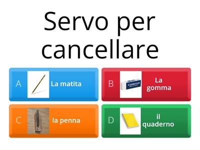 indovinello oggetti scuola