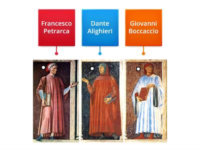 Boccaccio, Petrarca, Dante