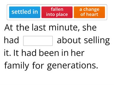 OBJECTIVE PROFICIENCY 1.1 idioms and phrasal verbs.