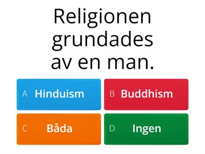 I vilken religion? Hindusim/Buddhism version