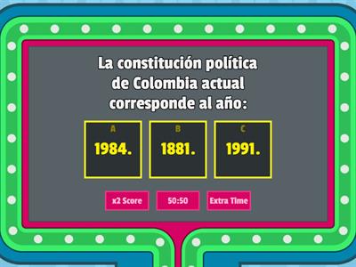 Constitución Política de Colombia Grado 5A-5B Ángela Restrepo Moreno IED