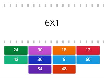 TABLA DEL 6