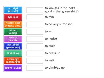 Learn Lithuanian U6 Verbs III EN