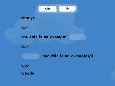 Fill in the HTML code