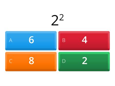 Kwadraty liczb 1-10