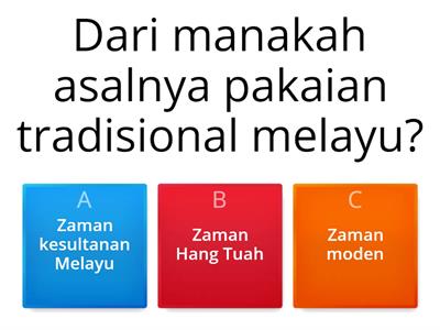 PAKAIAN TRADISIONAL MELAYU