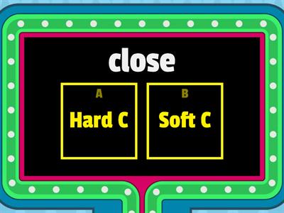 Hard c or Soft c