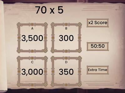 Multiplying by Multiples of 10, 100 and 1000