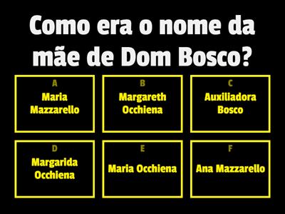 Quiz - Conhecendo Dom Bosco