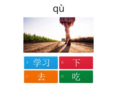 quiz for HSK 1 verbs