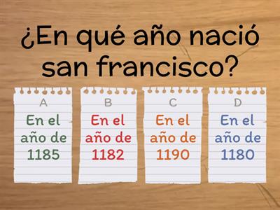 preguntas SAN FRANCISCO 