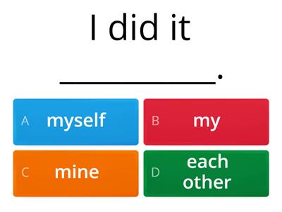 TP4 U12 L31 Reflexive pronouns & each other, one another