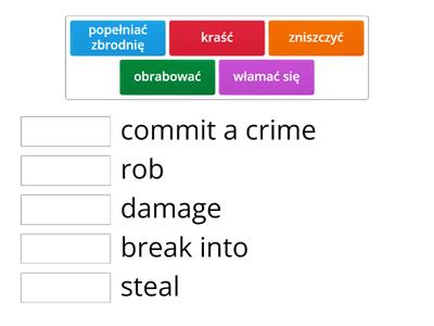 CRIME - English Class B1 - czasowniki 