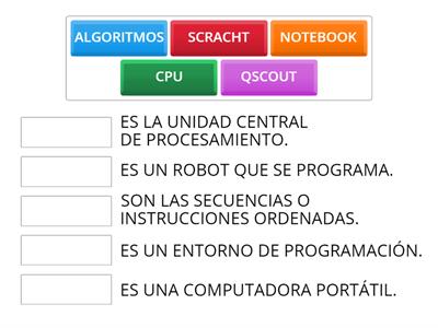 UNE LA DEFINICIÓN CON LA PALABRA.