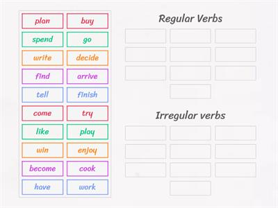 Regular or Irregular verbs?