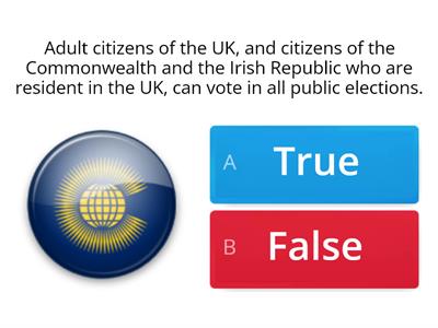UK Citizenship Test (15 question extract)