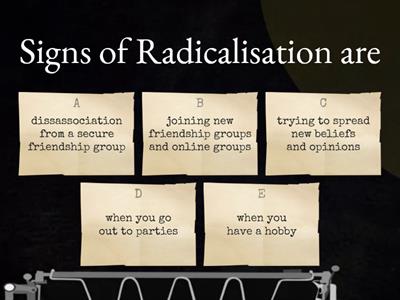 PREVENT - Radicalisation & Extremism