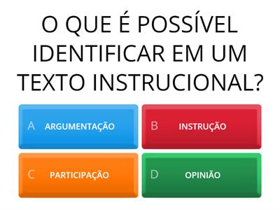 TEXTOS INSTRUCIONAIS