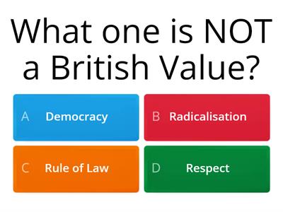 British Values and Prevent Quiz
