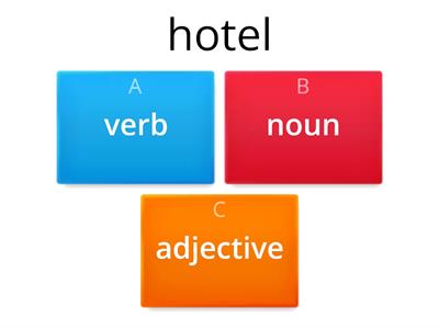  verbs nouns or adjectives ?